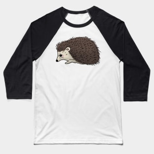 Cute hedgehog hand drawn walking to the left Baseball T-Shirt